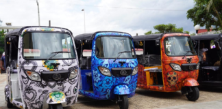 Mototaxis que llevan el arte de Oaxaca por las calles