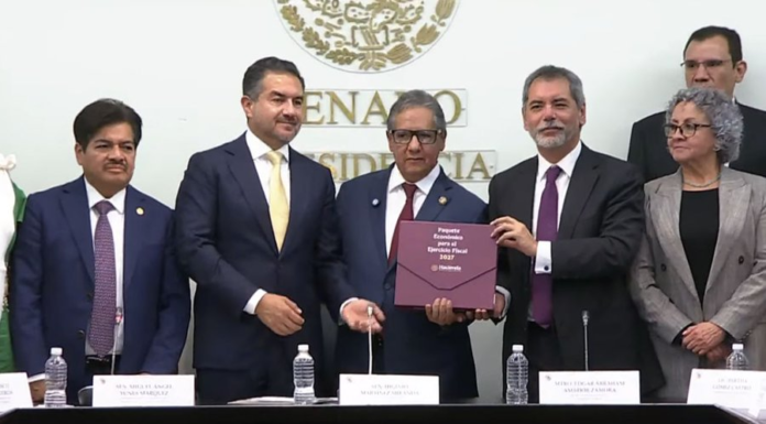 Entrega SHCP Paquete Económico 2027 al Congreso de la Unión