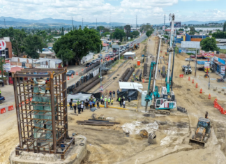 Paso a Desnivel Monumento a Juárez avanza en cimentación y mantiene semáforo verde