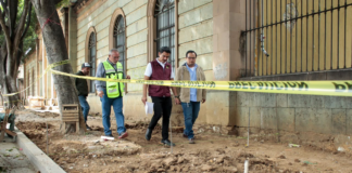 Supervisan trabajos de mejoramiento en el Panteón General