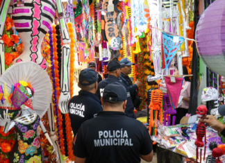Refuerzan vigilancia en la Central de Abasto por Día de Muertos