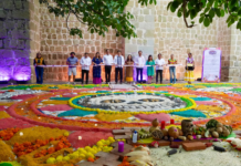 Fachadas, tapetes y campos iluminados llenan de color a Oaxaca por Día de Muertos