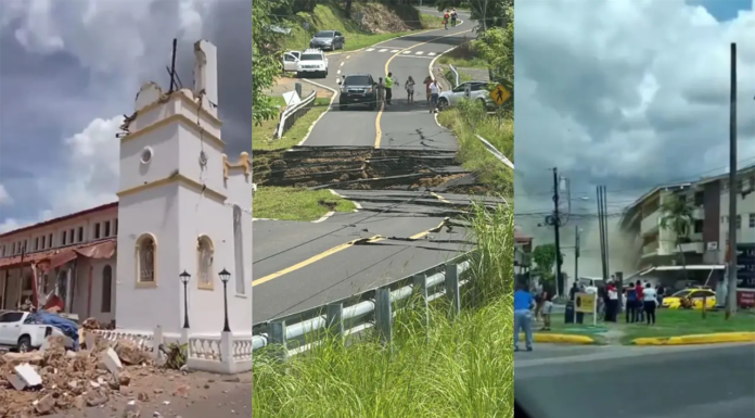 Sismo de magnitud preliminar de 7.6 sacude a Panamá