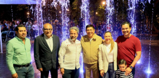 Las fuentes danzantes de El Llano vuelven a llenarse de vida