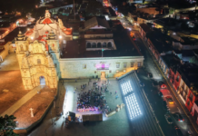 Iluminan Oaxaca de Juárez con 2 mil luminarias para tener calles más seguras