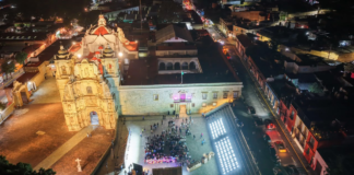 Iluminan Oaxaca de Juárez para tener calles más seguras