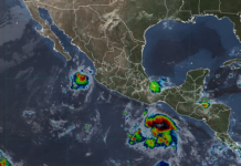 Se fortalece tormenta tropical Trudy frente a las costas de Oaxaca