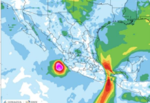 Emiten aviso especial por evento de Norte ante el frente frío número 2